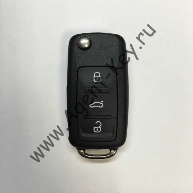 Выкидной ключ для Volkswagen, 3 кнопки