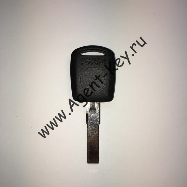 Skoda, заготовка ключа с местом под чип