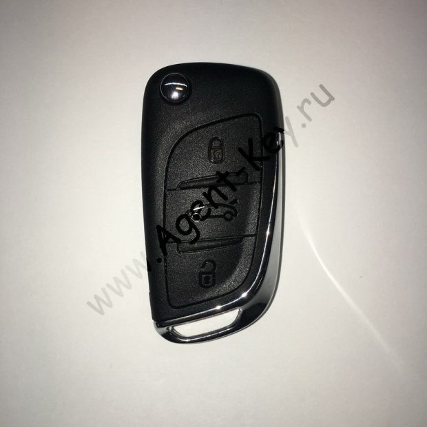 Citroen, выкидной ключ 3 кнопки
