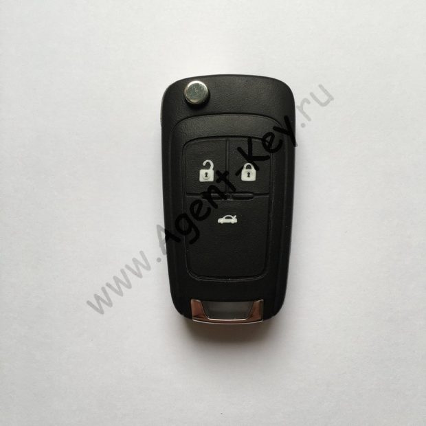 Выкидной Ключ Chevrolet Cruze, Aveo2, Orlando, 3 кнопки, Keyless-Go